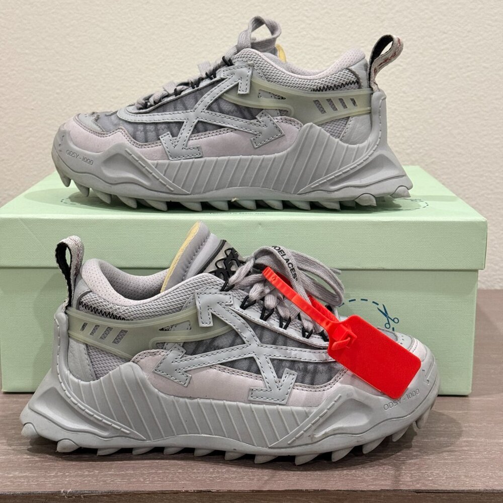 Off White Gray Sneakers
